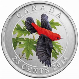 2007-2014 Birds of Canada 25-Cent Coloured Coins Series